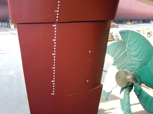 Image of a Becker Twist Rudder installation for the press