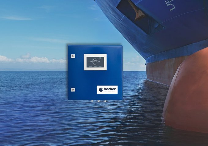Composing of Becker Bearing Monitoring System and container vessel